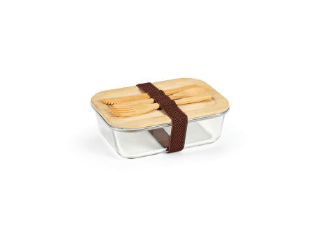 Van Gogh 1000 Lunchbox aus Borosilikatglas mit Bambusdeckel, 1090 ml