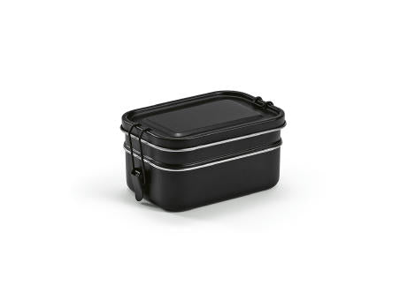 Tintoretto Lunchbox recy.Edelstahl, 1240 ml. Mit seitliche Verschlussklammern