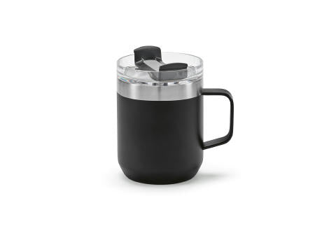Shinano Tasse recy.Edelstahl, 440 ml. Doppelwandig mit drehbarem Deckel