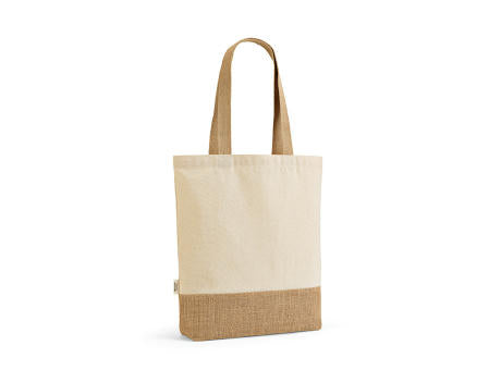 Puncak Einkaufstasche recy.Baumwolle (180 g/m²) und Jute (275 g/m²)