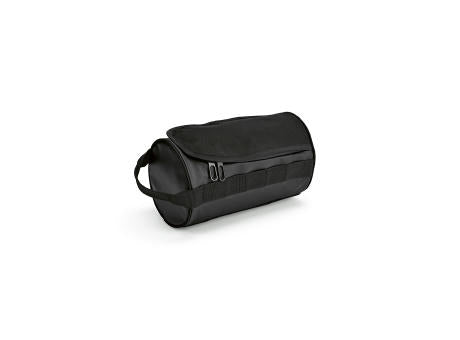 Riga 5,7L Kulturtasche aus rPET. Zylindrische Form mit Tragegriff