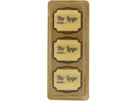 3er Logopraline 4c Kundenindividuelles Logo
