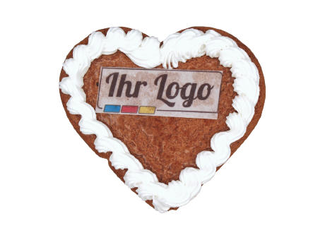 Lebkuchenherz 12cm mit bedruckte Oblate