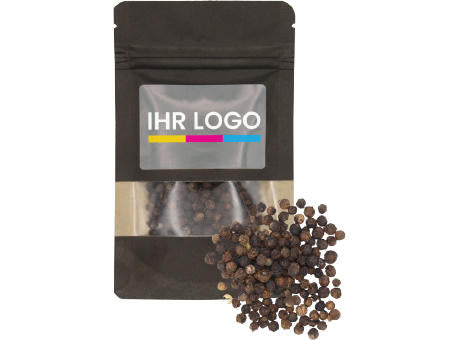 Pfeffer schwarz im Doypack klein Schwarz