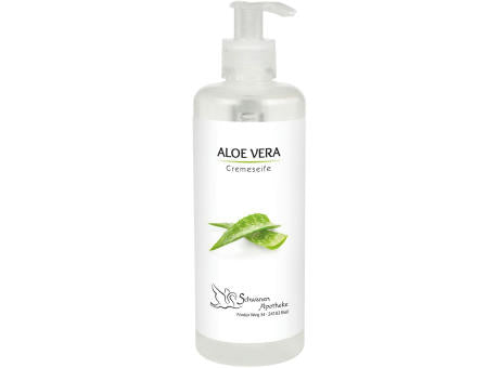 Cremeseife "Aloe Vera" im 300 ml Pumpspender BLACK EDITION