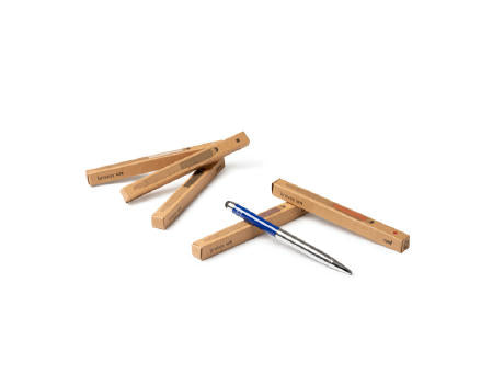 KUGELSCHREIBER BRAVOS S/BLAUE TINTE WHITE