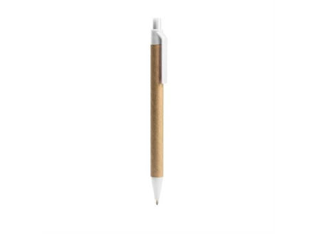 KUGELSCHREIBER AUS PAPPE ALDER S/BLAUE TINTE WHITE