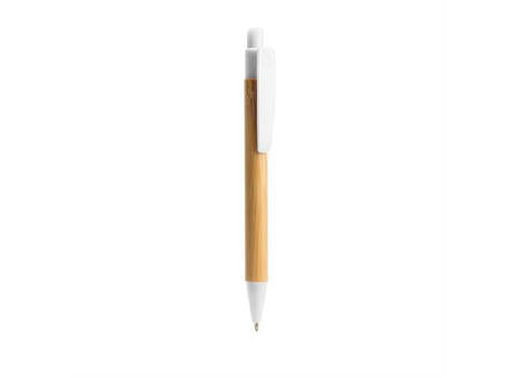 BAMBU KUGELSCHREIBER GILDON S/BLAUE TINTE WHITE