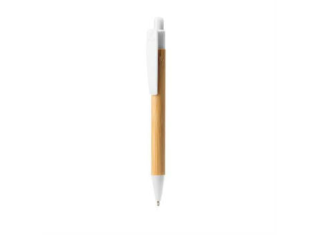 BAMBU KUGELSCHREIBER GILDON S/BLAUE TINTE WHITE