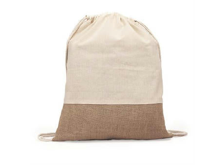 BAUMWOLL-/JUTE-RUCKSACK WILKES S/EINHEITSGRÖSSE GREIGE