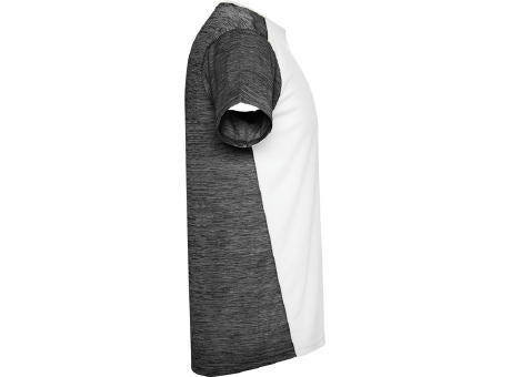 T-SHIRT ZOLDER S/S WHITE/HEATHER BLACK