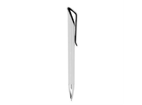 KUGELSCHREIBER IRATI S/BLAUE TINTE BLACK/WHITE