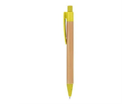 KUGELSCHREIBER STOA S/BLAUE TINTE YELLOW/GREIGE