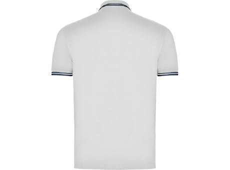 POLOSHIRT MONTREAL S/S WHITE/NAVY BLUE