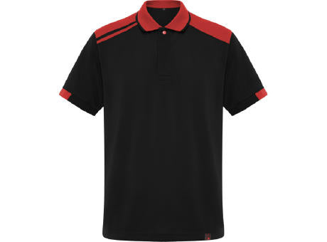 POLOSHIRT SAMURAI S/S BLACK/RED