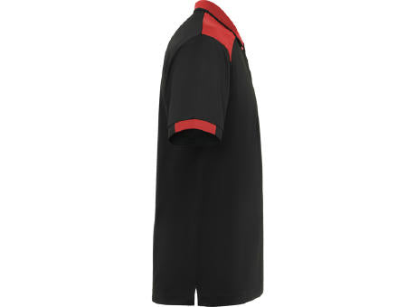 POLOSHIRT SAMURAI S/S BLACK/RED