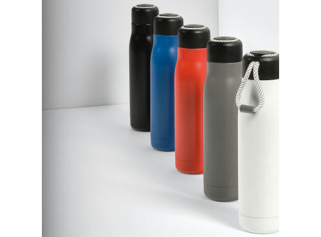 Lena Trinkflasche recy.Edelstahl, 570 ml. Mit Tragegriff aus rPET