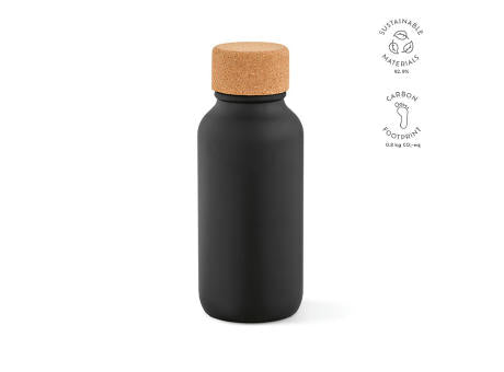 Volga Trinkflasche recy.Edelstahl.Korkdeckel, 530 ml. Auslaufsicher