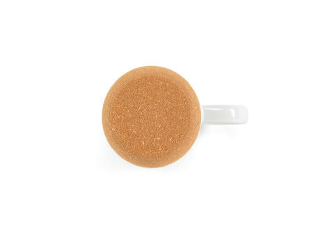 Ebro Keramik Tasse mit Kork,410 ml. Für Sublimationsdruck geeignet