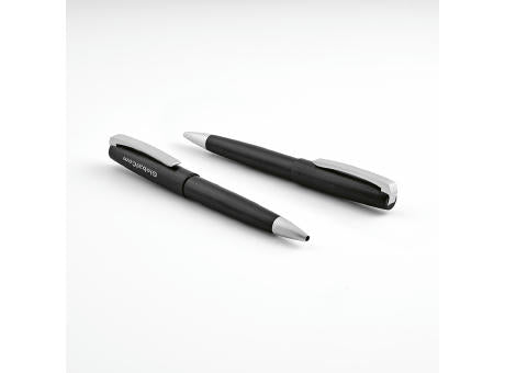 Hemingway Kugelschreiber recy. Aluminium. Schwarze Dokumental®-Tinte