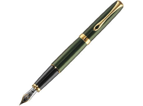 DIPLOMAT EXCELLENCE A2 Guillochiert Chrom 14Karat Füllfederhalter