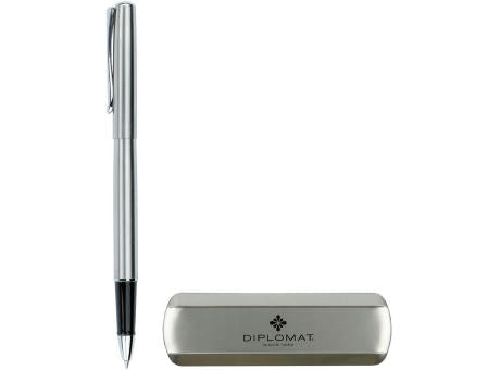 DIPLOMAT TRAVELLER Edelstahl Rollerball