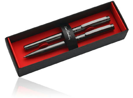 PIERRE CARDIN RENEE Gunmetal Kugelschreiber und Rollerball