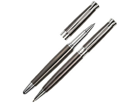 PIERRE CARDIN ROI Set Gunmetal, Kugelschreiber und Rollerball