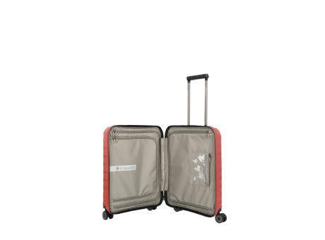 travelite MOOBY Trolley 4-Rollen S Front Pocket Red