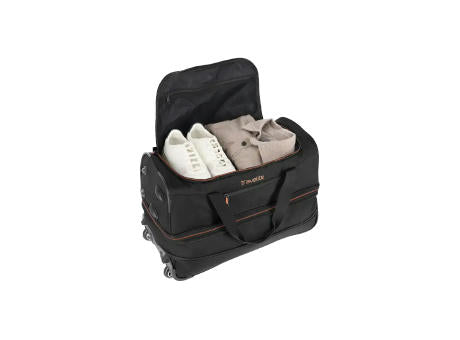 travelite BASICS Rollenreisetasche 55cm Schwarz