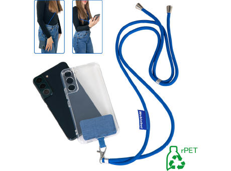 Handykette rPET mit Weblabel