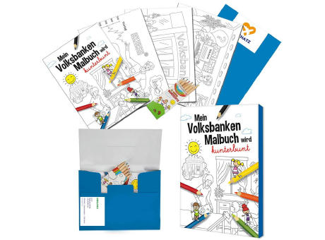 Malbuch / Mal-Set A6 - Sparkassen - Malset neutral