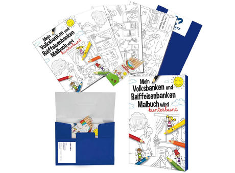 Malbuch / Mal-Set A6 - Sparkassen - Malset neutral