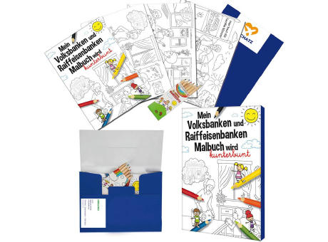Malbuch / Mal-Set A6 - Sparkassen - Malset neutral