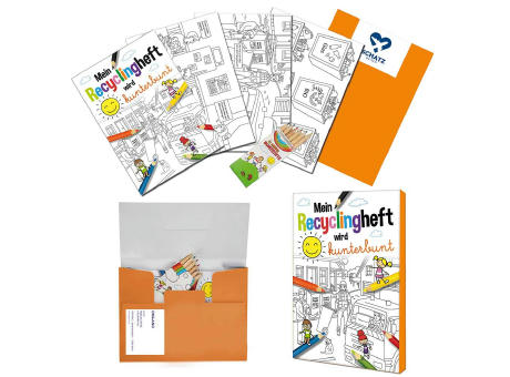 Malbuch / Mal-Set A6 - Sparkassen - Malset neutral