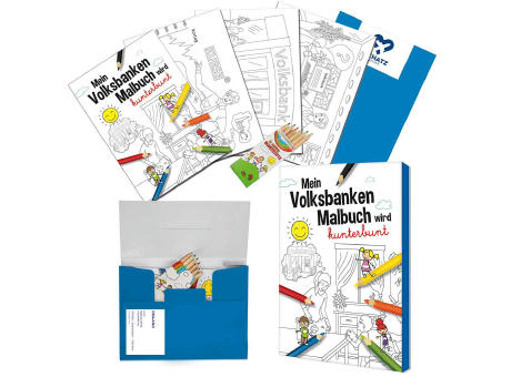 Malbuch / Mal-Set A6 - Sparkassen - Malset neutral