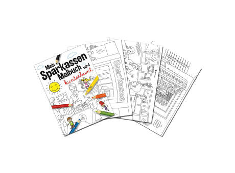 Malbuch / Mal-Set A6 - Sparkassen - Malset neutral