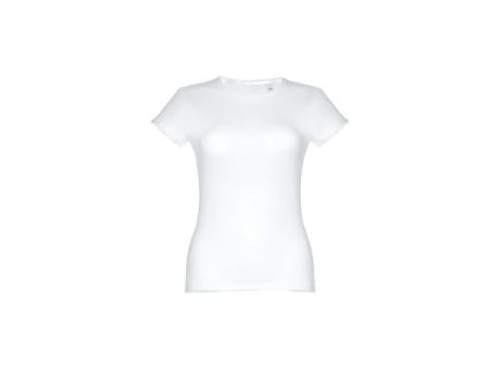 THC SOFIA WH. Tailliertes Damen-T-Shirt aus Baumwolle. Farbe Weiß