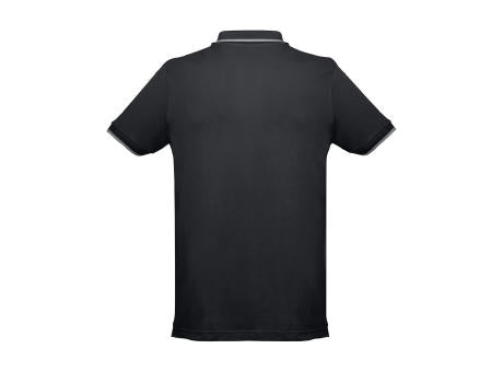 THC ROME. Zweifarbiges Baumwoll-Poloshirt für Herren