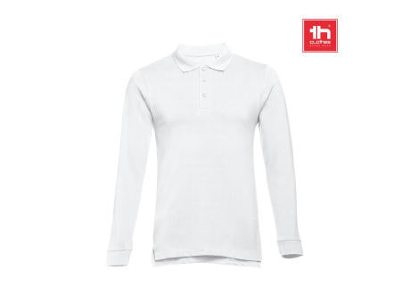 THC BERN WH. Langarm-Poloshirt aus Baumwolle für Herren