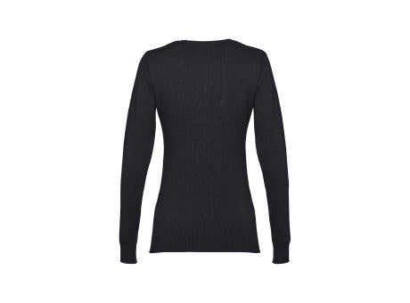 THC MILAN WOMEN. Pullover mit V-Ausschnitt für Damen aus Baumwolle und Polyamid