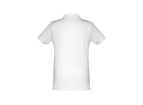 THC ADAM KIDS WH. Kurzärmeliges Poloshirt für Kinder (unisex). Farbe Weiß