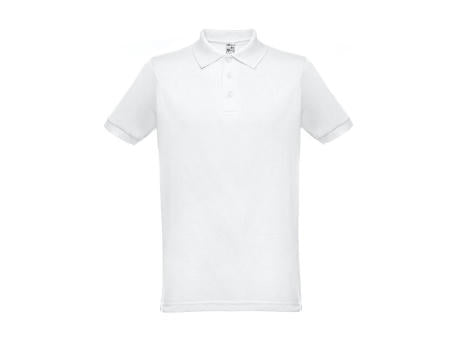 THC BERLIN WH. Kurzärmeliges Herren-Poloshirt. Farbe Weiß
