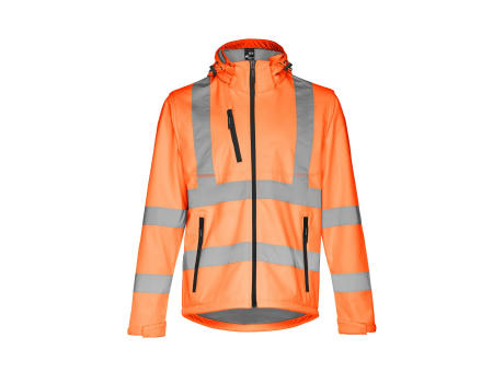 THC ZAGREB WORK. Softshell-Jacke mit hoher Sichtbarkeit (Unisex)