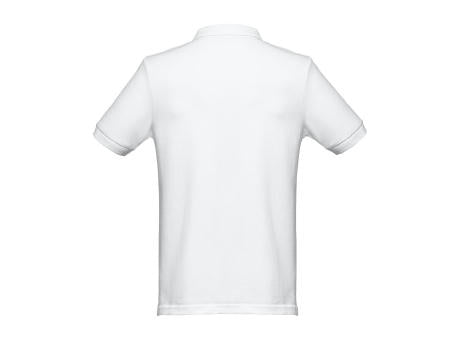 THC MONACO WH. Kurzarm-Poloshirt für Herren aus kardierter Baumwolle