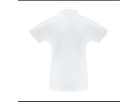 THC MONACO WOMEN WH. Kurzarm-Poloshirt für Damen aus kardierter Baumwolle