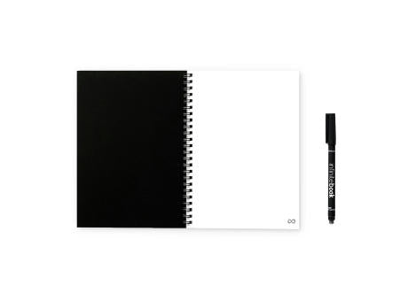 INFINITEBOOK PLAIN A5. "Infinitebook" mit flexiblem Einband und 15 unlinierten Whiteboard Seiten
