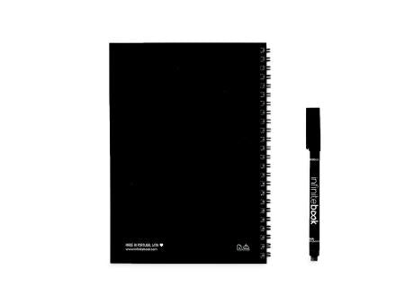 INFINITEBOOK PLAIN A5. "Infinitebook" mit flexiblem Einband und 15 unlinierten Whiteboard Seiten