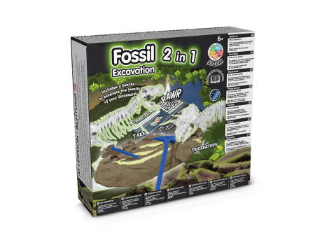 2 in 1 Fossil Excavation Kit I. Lernspiel für Kinder