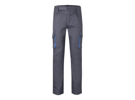 VL HYPNOS. Zweifarbige Twill-Hose mit mehreren Taschen (200 g/m²), aus Baumwolle (35 %) und Polyester (65 %)